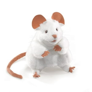 Marioneta De Mano Folkmanis Mouse Blanca