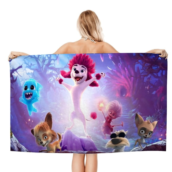 200% Lobo Toalla de playa de secado rápido con diseño temático, regalo para mujeres y niñas, ideal para cumpleaños, fans, amantes de la música, uso en la playa o al aire libre, 78 × 160 cm