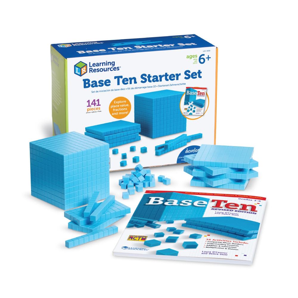 Kit de inicio Base Ten, recursos de aprendizaje, 141 piezas para ...