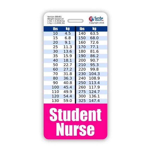 Porta Credencial Badge Buddy Scrubs and Stuff LLC Rosa Estándar