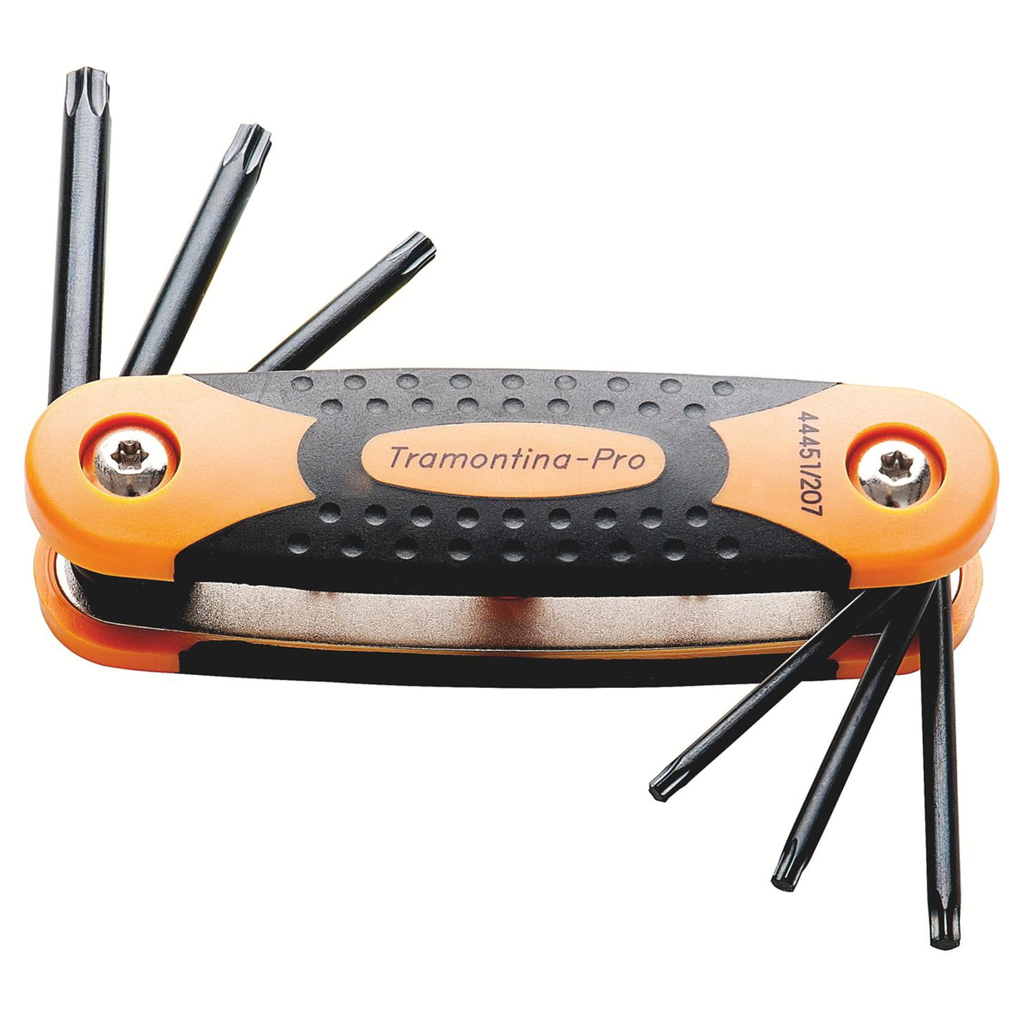 Juego De Llaves Trafix Con Armazón 7 Piezas Tramontina Pro Naranja Claro