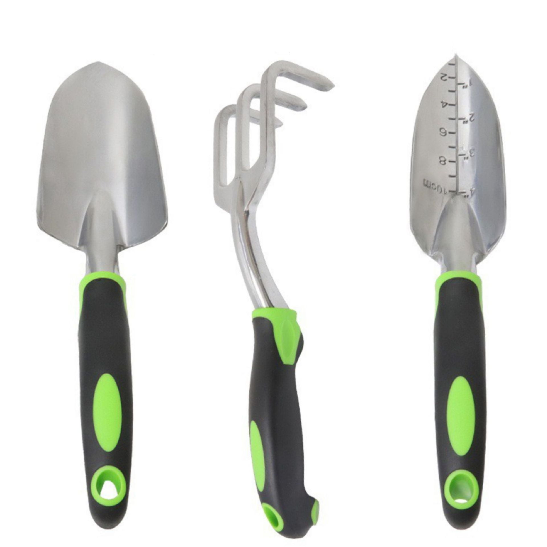 Xusx111 - Jardinería Herramienta De Mano Set 3 Pack - Heavy Duty Jardinería Kit Con Manija Ergonómica Suave Antideslizante, Gran Jardín Regalo Para Mujeres Hombres [aleación De Aluminio]