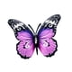 thumbnail image 4 of Arte De Pared De Metal, Escultura De Mariposa Antióxido Para Yard Cafe Anniversary Violet, 4 of 5
