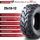 thumbnail image 2 of Neumáticos WANDA ATV UTV de 25 x 10 a 12, 6 capas, barro ligero, juego de 2, 2 of 5