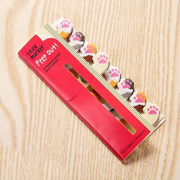 Get Organized with our Kawaii Cartoon Animals Stationery Set - Includes 1pc Marker, Memo Pad, Sticky Bookmark Flags, Index Tab, Sticky