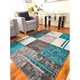 thumbnail image 2 of Alfombra 160x200cm Cuadros Turquesa Delgada Wym, 2 of 3