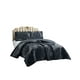 thumbnail image 1 of Cubrecama Quilt Con Diseño Hoja Relieve 2 Plazas Negro, 1 of 3