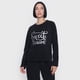 thumbnail image 3 of Pijama Mujer Polar Básico Negro Corona, 3 of 5