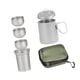 thumbnail image 1 of Juego De Té De Titanio, Tetera Portátil Para Pescar, Viajar Y Actividades Al Aire Libre Con Asa, 1 of 3