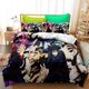 thumbnail image 1 of Carto-on Ani-me Duve-t Cov-er B-eddin -- g Jujutsu Kaisen- 3 Piece SetBed Duvet Cove-r with Pillowc-aces Super Soft Duvet- Cover with- Pillowcases, 1 of 5