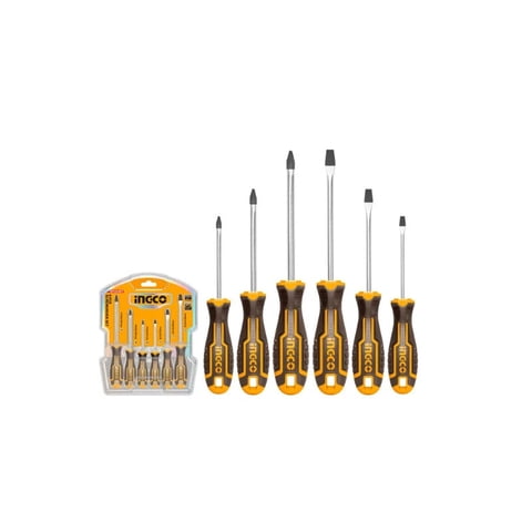 Set Destornilladores Ingco 6 Pcs Hksd0628