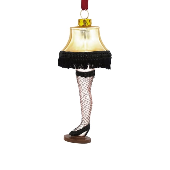 Lámpara de pie Hallmark A Christmas Story con adorno navideño