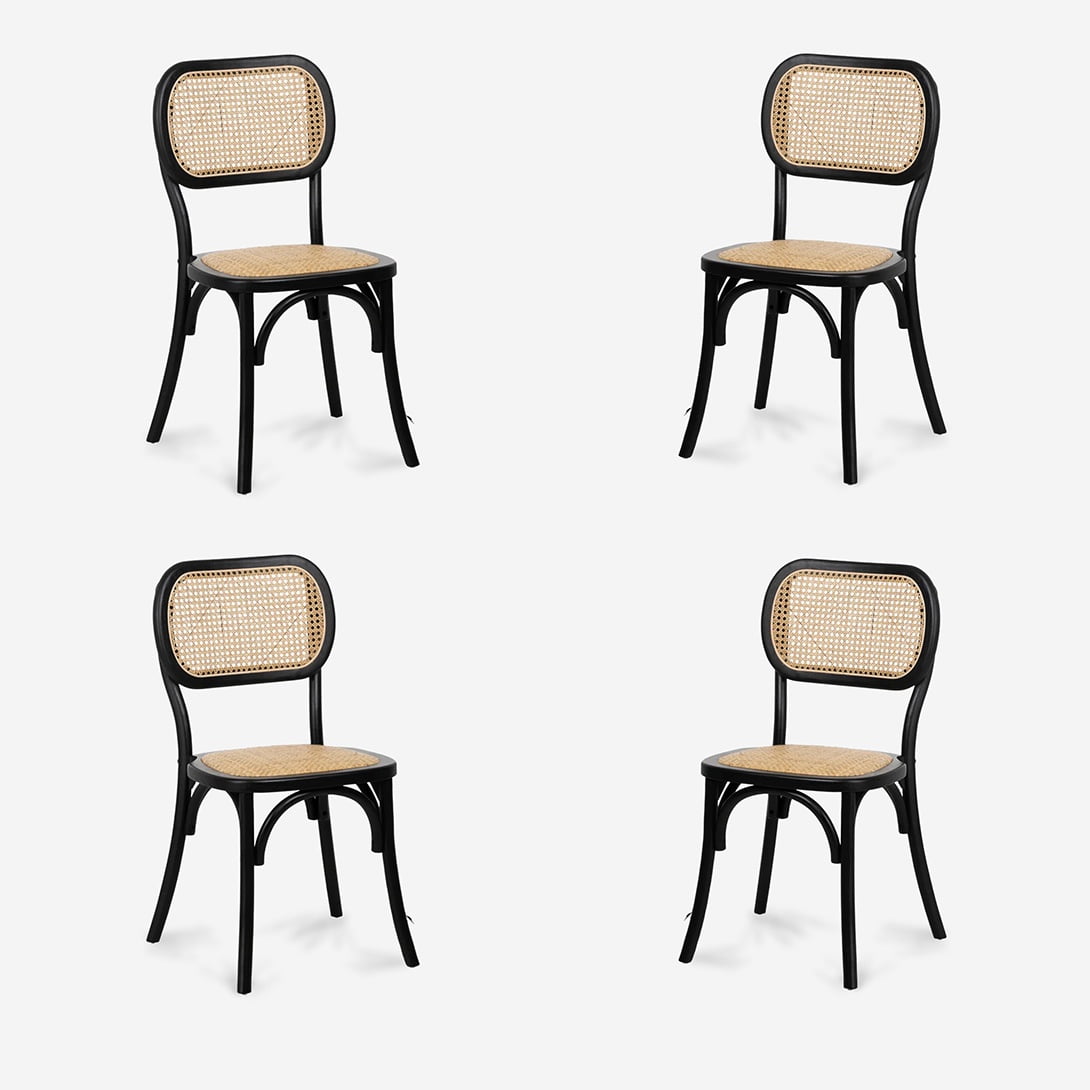 Javimate - Pack 4 Sillas De Comedor Thonet Viena