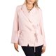thumbnail image 2 of Jess by Meiko Chaquetas de Mujer Mangas Largas Solapa Muesca Doble Lazo Envolvente Blazer de Oficina M Rosa Bebé, 2 of 6