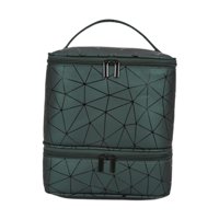 Ioensy - Bolsa Organizadora De Esmalte De Uñas, Bolsa De Transporte De Viaje Para Mujer, Regalo Cosmético, Verde Oscuro