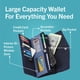 thumbnail image 3 of Gestor de dinero Wallet Nautica para mujer, con bloqueo RFID, color negro y hueso, 3 of 6