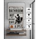 thumbnail image 2 of Letrero esto baño no cibercafé 20x30 cm divertido inodoro arte pared metal vintage estaño granja aseo hogar oficina 2 uds, 2 of 7