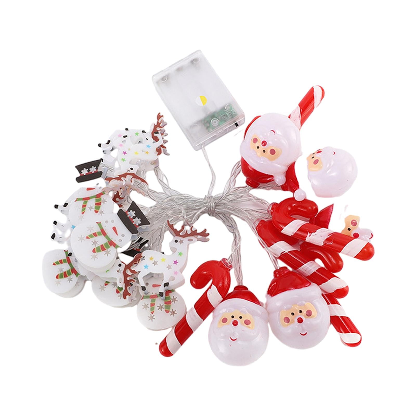 Ioensy - Guirnalda De Luces Navideñas, Luces Nocturnas, Decoraciones Para El Hogar Para Escaleras, Jardín Interior, Papá Noel De 3m