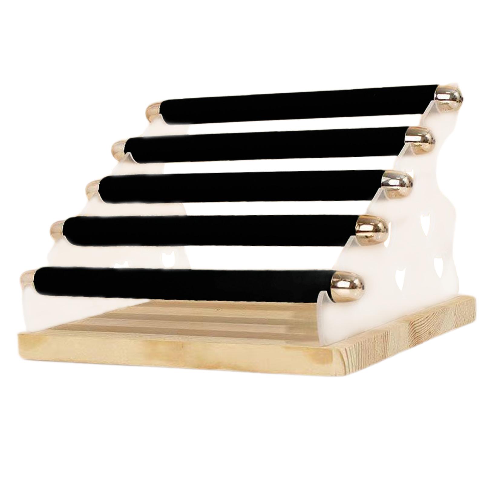 Magideal - Soporte De Exhibición De Anillos, Estante De Joyería, Soporte Para Anillos, Organizador De Almacenamiento De Joyas Para Organización De Mesa, Tocador, Negro