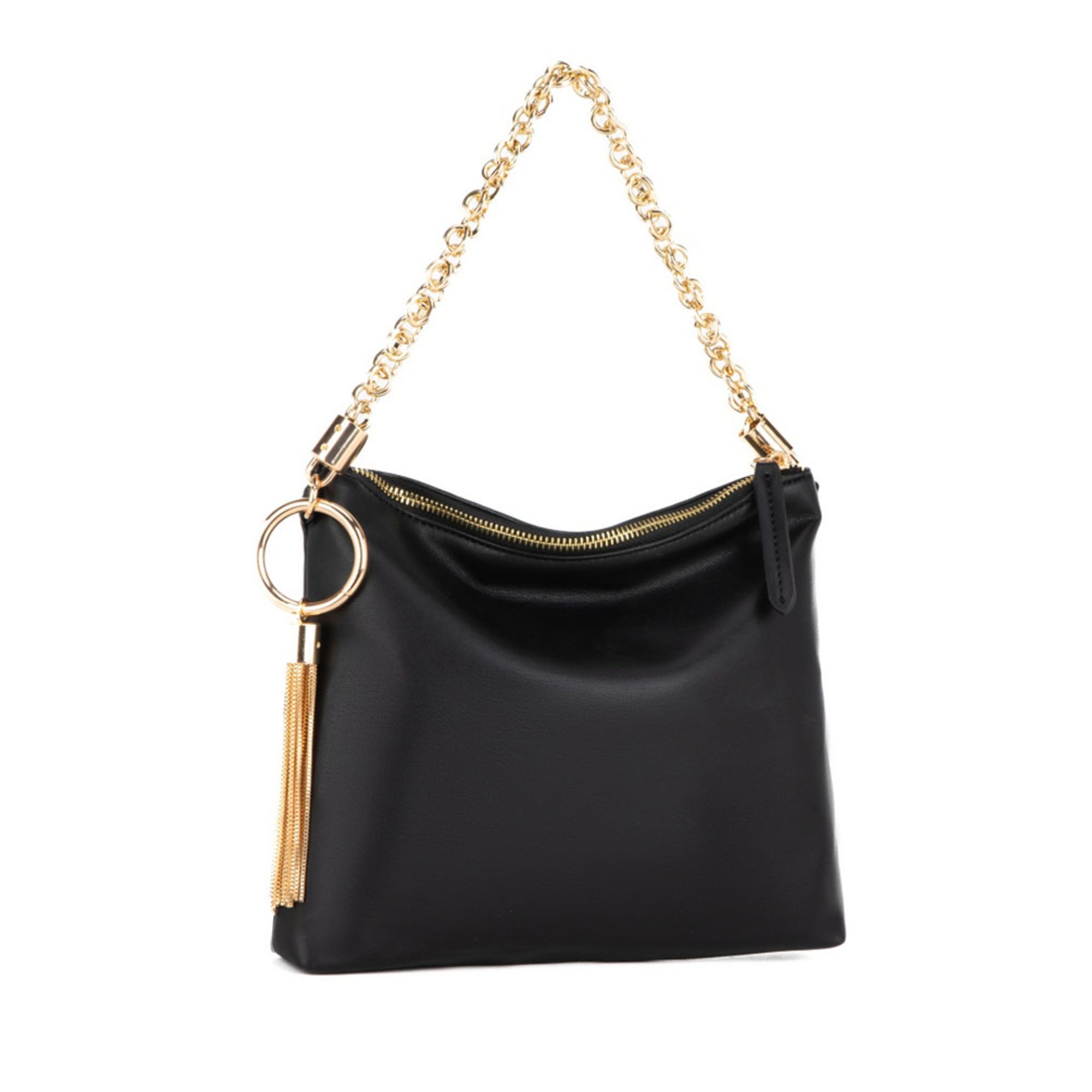 Bolso De Hombro Para Mujer, Mkf Collection, Bolso De Mano Versátil De Cuero Vegano, Elegante Y Funcional - Brigitte - Negro