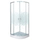 thumbnail image 2 of Shower Door Curvo Mosaic White 80x80x199 Cm (incluye Receptáculo), 2 of 5