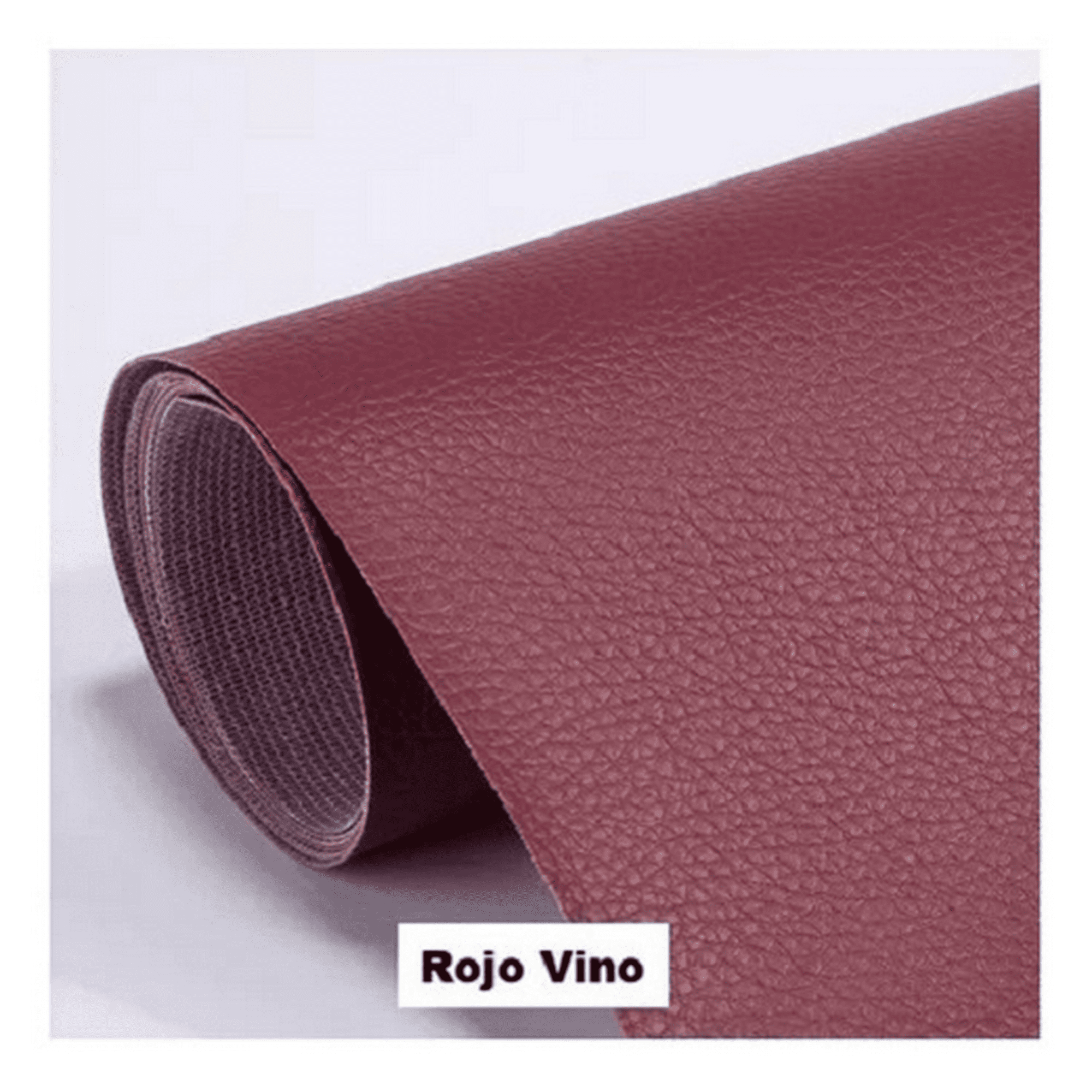 Kimale - Parche Adhesivo Cuero Impermeable 30x20 Sofás Rojo Vino