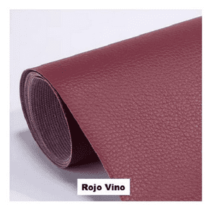 Kimale - Parche Adhesivo Cuero Impermeable 30X20 Sofás Rojo Vino