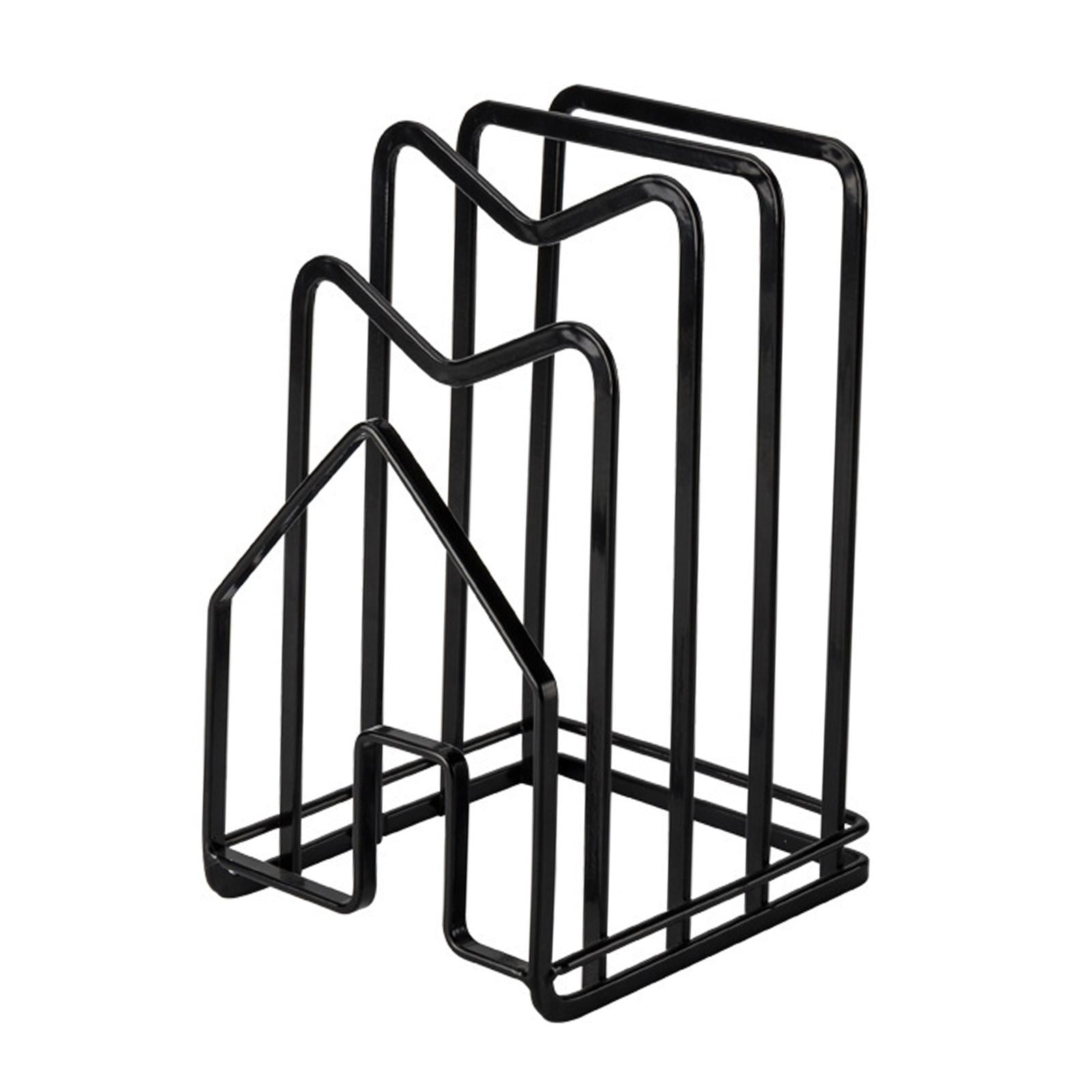 Magideal - Estante De Hierro Y Soporte De Estante Accesorios De Cocina De Ahorro De Espacio Soporte Para, , , Negro