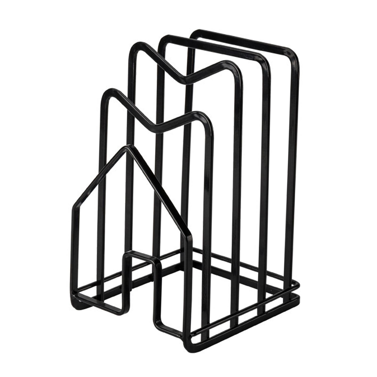 Magideal - Estante De Hierro Y Soporte De Estante Accesorios De Cocina De Ahorro De Espacio Soporte Para, , , Negro