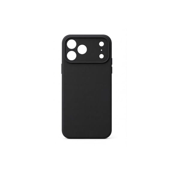 Carcasa de Silicona para iPhone 17 Pro Max Negro con Interior de Microfibra