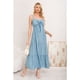 thumbnail image 1 of Maxi Vestido Mujer Largo Liso Tirantes Ajustables Eventos Fiesta 3361, 1 of 3