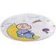 thumbnail image 1 of Harold y el Lápiz de Color Púrpura Alfombra Redonda de Felpa Coral, Antideslizante, No Desprende Pelusas, Lavable y Duradera para Salón, Dormitorio y Habitación de Niños 60cm, 1 of 6