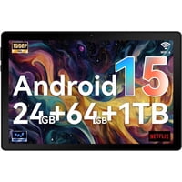 Tablet Hakaug 10 Pulgadas Android 15 24 Gb Ram 64 Gb Rom Negra