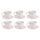 thumbnail image 1 of Set 6 Tazas Con Platillos Royal 260ml 15cm Diseño Rose Cocina, 1 of 4