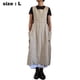 thumbnail image 2 of Vestido informal holgado de lino y algodón para mujer, con tirantes largos, estilo pichi, con bolsillos, 2 of 5