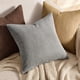 thumbnail image 2 of Fundas de almohada MIULEE de pana suave decorativa, 45 x 45 cm, color gris plateado, 2 of 6