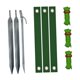 thumbnail image 1 of Kit De Estacas Para árboles De Alta Resistencia Fácil De Instalar Estacas Y Soportes Para árboles Versátiles Estaca Plateada Cuerda Verde, 1 of 5