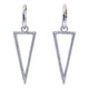 thumbnail image 1 of Aros Argolla Y Triángulo, Circonitas Pavé, Plata 925, Regalo Plateado, 1 of 4