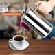 thumbnail image 2 of Cafetera de prensa francesa Secura 304 de acero inoxidable 1L, 2 of 7