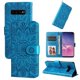 thumbnail image 5 of Funda tipo cartera FOXDOCK para Samsung Galaxy S10 , diseño girasol en relieve, cuero PU, cierre magnético, soporte y tarjetero, 5 of 5