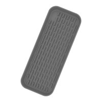 Magideal - Bandeja De Drenaje De Silicona Escurridor De Fregadero Alfombrilla Organizadora Resistente Al Calor Bandeja De Almacenamiento De Cocina Alfombrillas P Gris