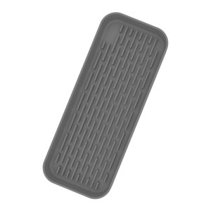 Magideal - Bandeja De Drenaje De Silicona Escurridor De Fregadero Alfombrilla Organizadora Resistente Al Calor Bandeja De Almacenamiento De Cocina Alfombrillas P Gris