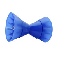 Magideal - Rodillo Para Remolque De Barco, Piezas De Remolque De 4 Pulgadas, Rodillo De Tope De Proa Para Remolque De Barco, Reduce La Resistencia, Seguro, Fácil Azul
