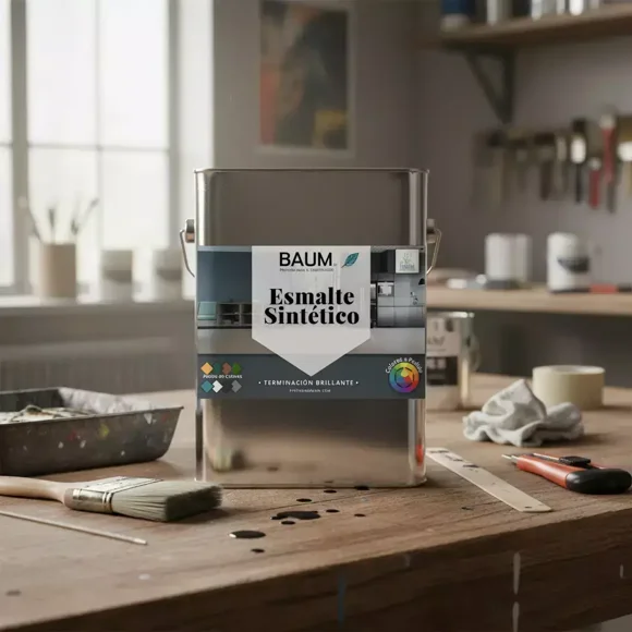 Tineta Esmalte Sintetico Premium Cubriente y Resistente - Amarillo Rey - STC-6 - Pinturas Profesionales Chile