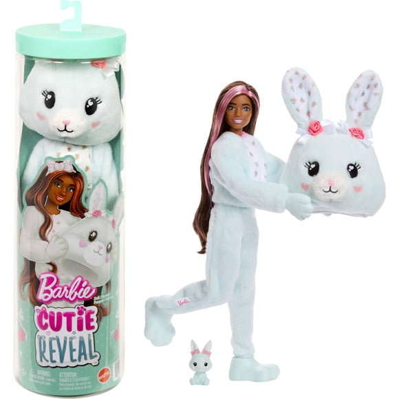 Muñeca Barbie Cutie Reveal Serie Tierna Conejita con 10 Sorpresas