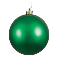 Adorno De Bola De Navidad Vickerman, Verde Mate, 8 Cm