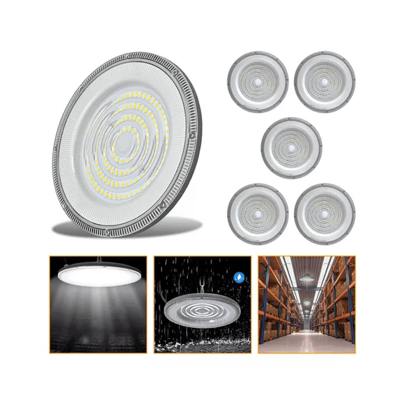 Genérico - 5 Foco Plafon 300w Ip65 Industrial Techo Campana Luz Fría