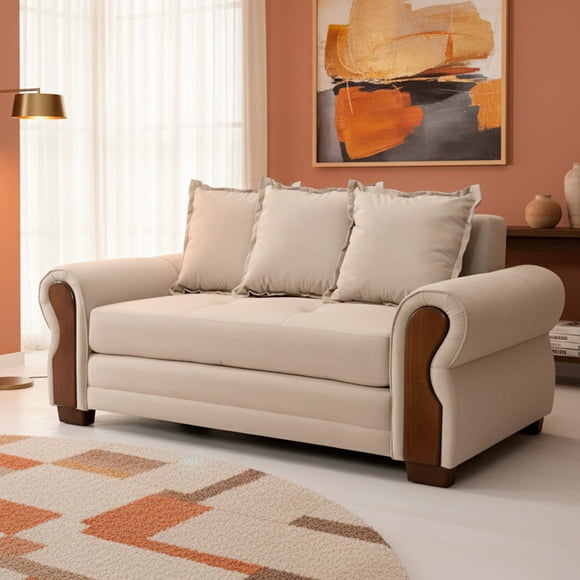 Sofa Arizona Res Felpa Beige 2c