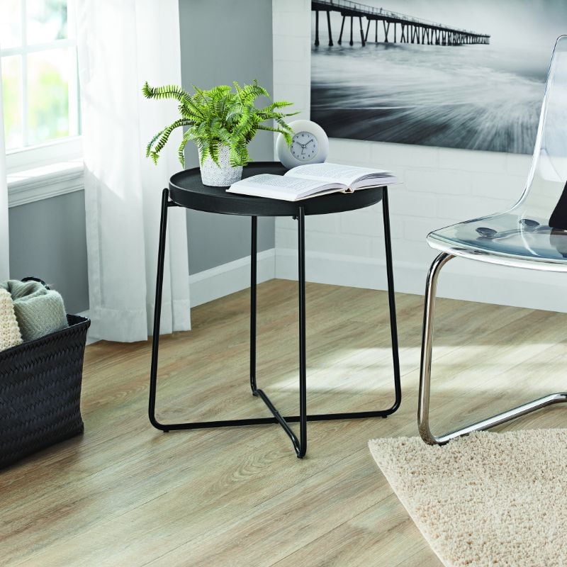 Mainstays - Mesa Terraza Redonda Lat Negro