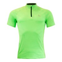 Andesland - Polera Tricota Flúor Manga Corta Medio Cierre Hombre